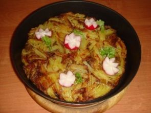 Картофельный пай с маслятами