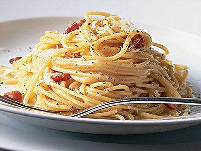Спагетти с коньяком