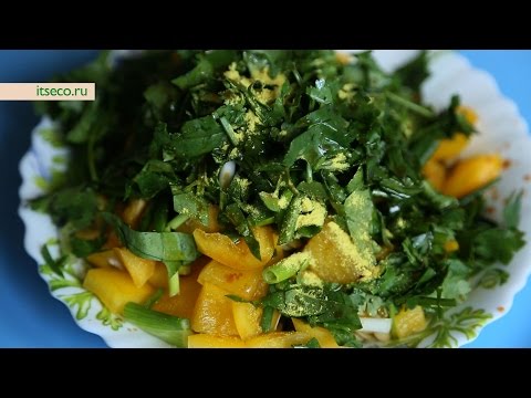 Рецепт: Салат «Чечевица под зеленью»