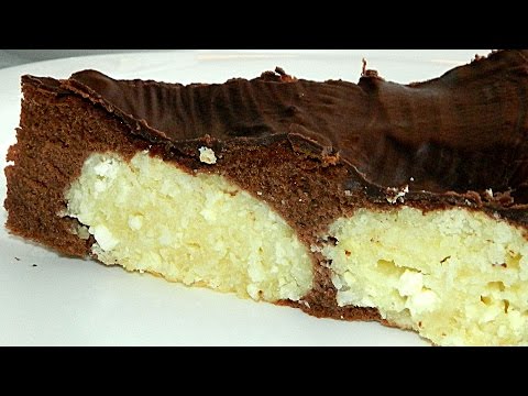 Шоколадный Пирог с Творожными Шариками видео рецепт